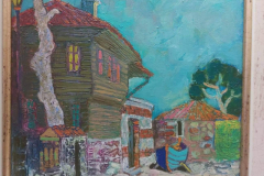 Стара созополска къща , маслени бои/платно , 30/25 см