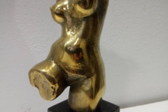 Женски торс, скулптура, бронз, 15/10/8 см