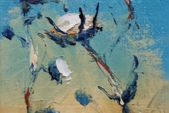 Памук , маслени бои/платно , 20/10 см