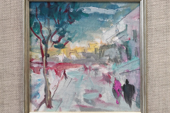 Импресия, маслени бои/платно , 12/12 см