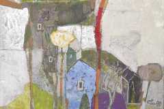 Синята къща, акрил/платно, 50/80 см