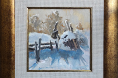 Зимно утро, маслени бои/платно , 20/20 см