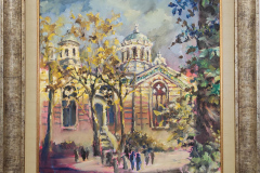 Църквата Св.Николай Софийски, маслени бои/платно, 40/40 см
