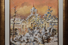 Централни хали, масл. бои/платно, 40/40 см